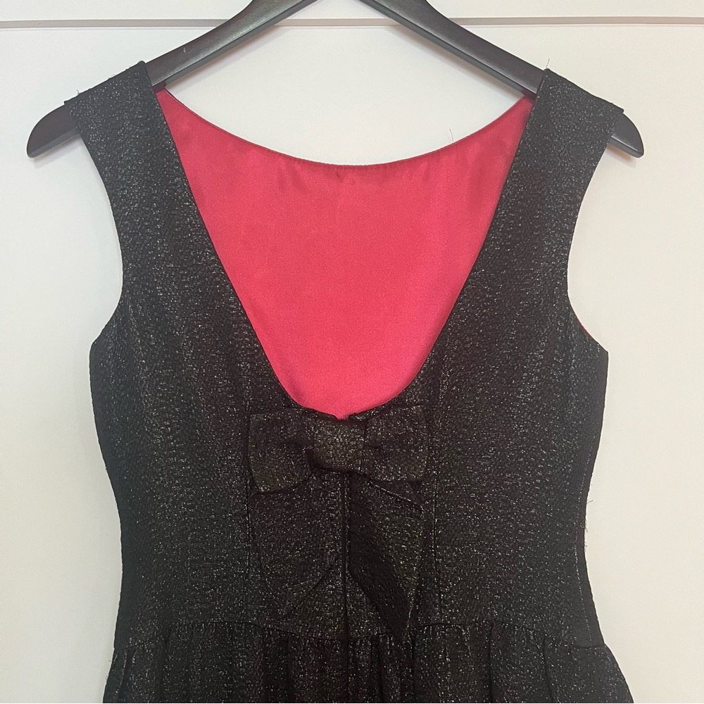 Milly Black Shimmer Mini Dress size 0